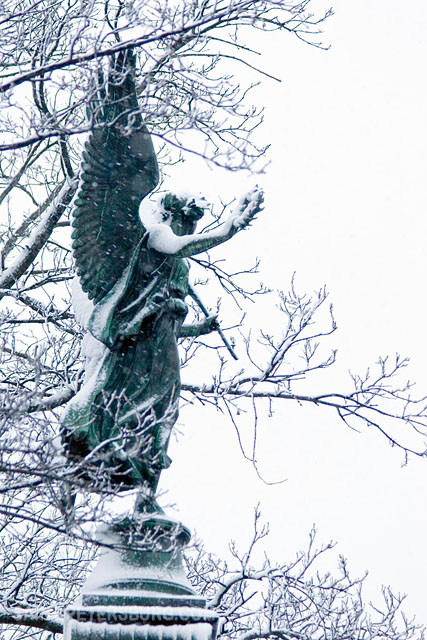 Statue Of Nika Goddess Of Victory At Konnogvardeysky Boulevard