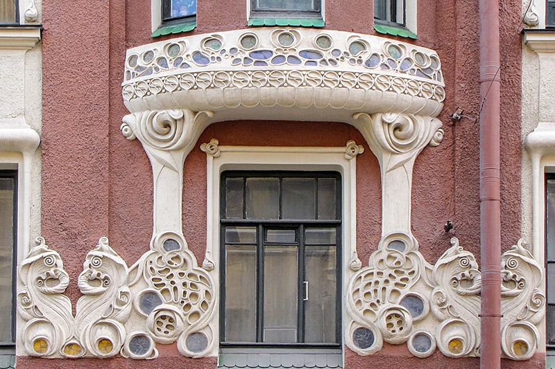 Decoration of the Apartment Building of Duke Leichtenberg in Saint-Petersburg, Russia