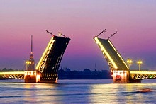 Bridges in St. Petersburg, Russia