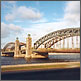 Bolsheokhtinsky Bridge, St. Petersburg, Russia