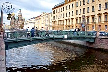Bridges of the Griboedov Canal in St. Petersburg, Russia