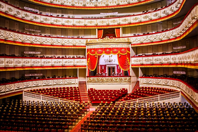 Main stage of the Alexandrinsky Theatre in St Petersburg, Russia