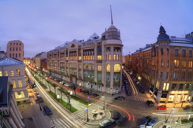 DLT (Dom Leningradskoy Torgovli) Department Store on Bolshaya Konyushennaya Ulitsa in St Petersburg