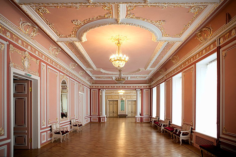 Interiors of St. Petersburg Philharmonic in St Petersburg, Russia