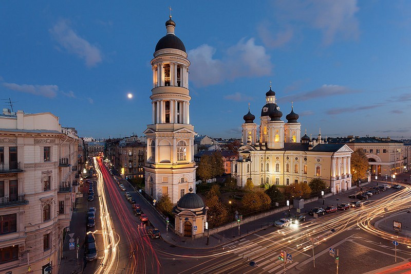 Vladimirskiy Cathedral on Vladimirskaya Ploshchad in St Petersburg, Russia