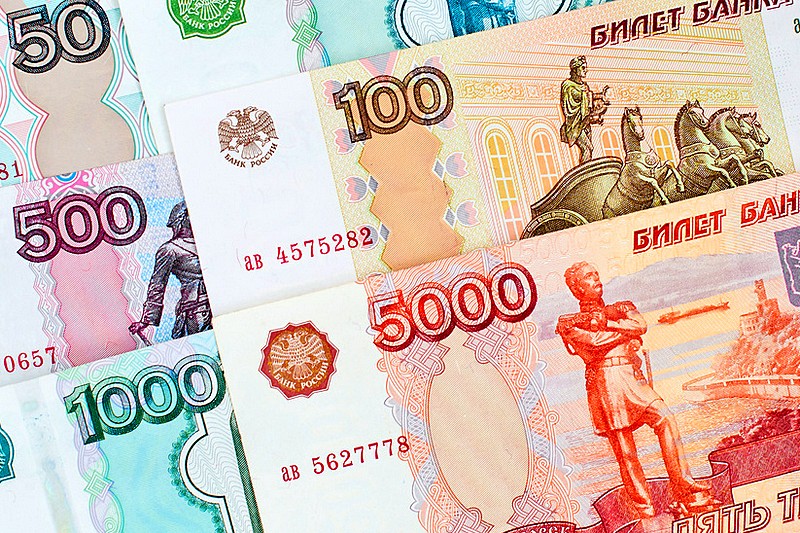 Russian banknotes in current circulation