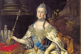Portrait of Catherine the Great painted by Aleksey Antropov