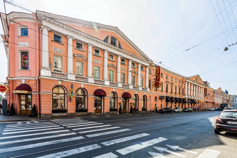 The House with Four Columns built by Luigi Rusca on Italyanskaya Ulitsa in St Petersburg, Russia