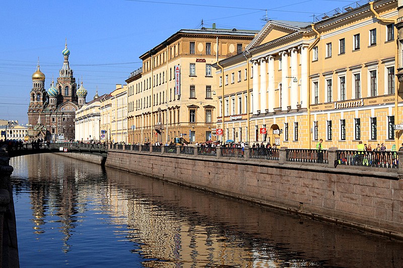 Jesuits' House on the Griboedov Canal, built by Luigi Rusca in Saint-Petersburg, Russia