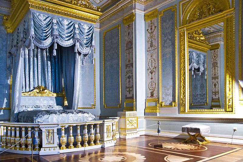 Interiors of the Grand Palace in Gatchina, royal estate south of St Petersburg, Russia