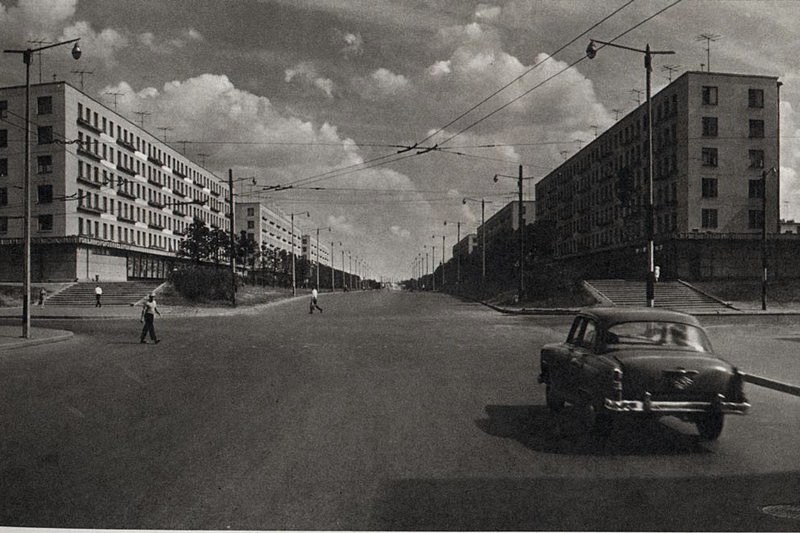 New "Khrushchev" apartment buildings at Avtovo, Leningrad, Russia