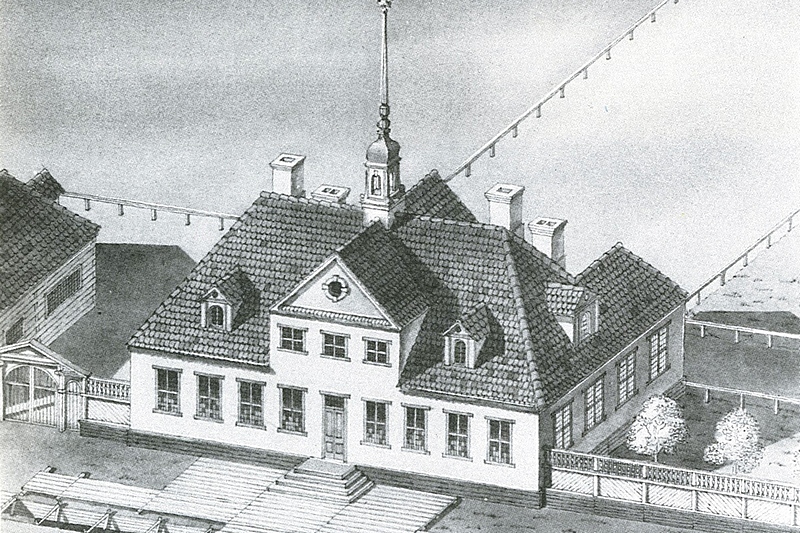 The small Winter Mansion of Peter the Great in 1708