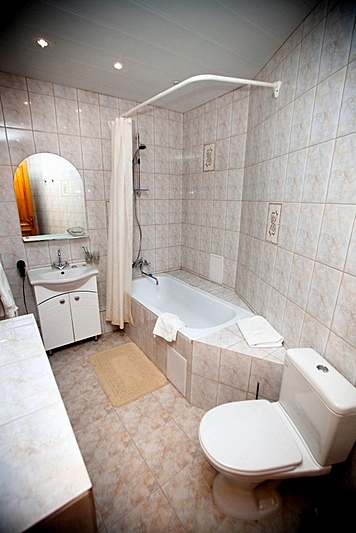 Bathroom of the Suite at the History Hotel on Kanal Griboedova in St. Petersburg