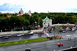 View From Windows at the Moscow Hotel in St. Petersburg