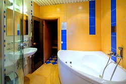 Bathroom of the Suite at the Nevsky Hotel Grand in St. Petersburg