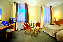 Standard Twin Room at the Oktiabrskaya Hotel in St. Petersburg