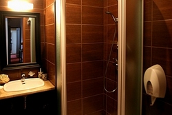 Bathroom of the Family Room (Three-Bedrooms) at the Pushka Inn Hotel in St. Petersburg