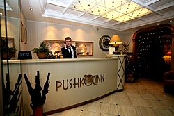 Reception at the Pushka Inn Hotel in St. Petersburg