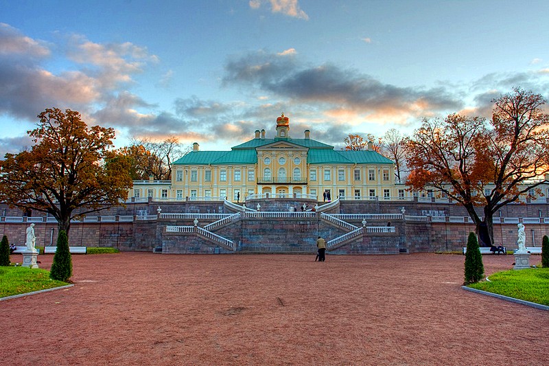 Grand Menshikov Palace - perhaps the most impressive landmark of Oranienbaum, west of St. Petersburg, Russia