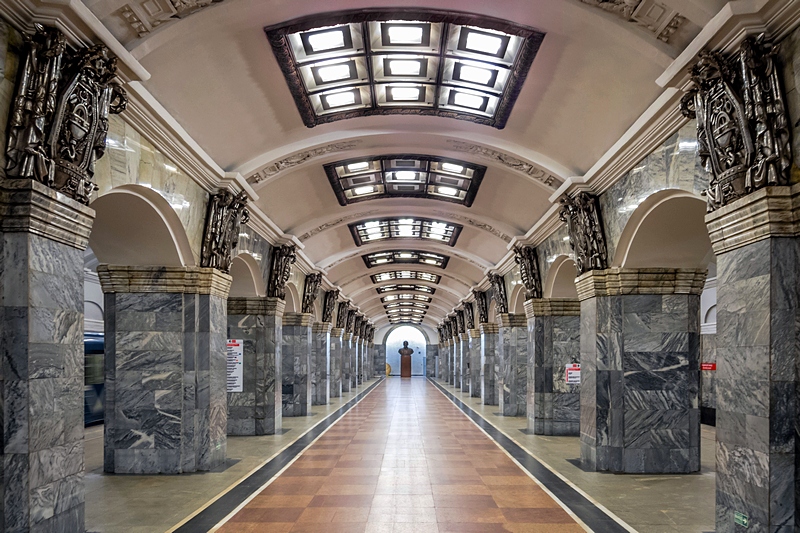 Metro in Saint Petersburg, Russia