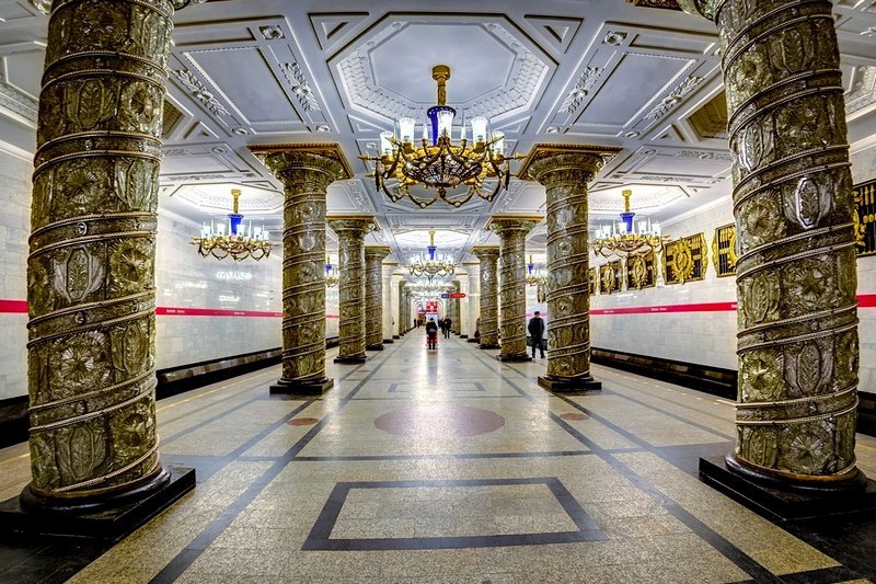 Metro in Saint Petersburg, Russia