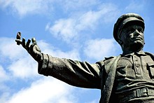 Monument to Sergey Kirov on Kirovskaya Ploshchad, St. Petersburg, Russia
