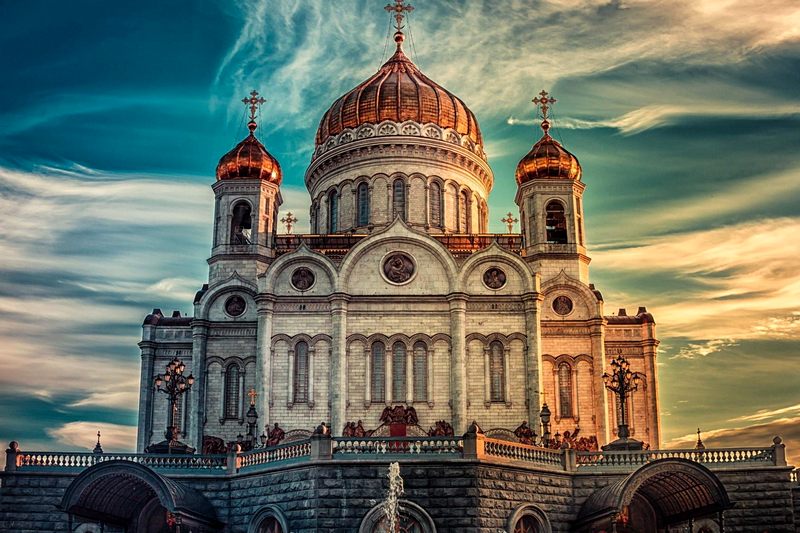 Cathedral of Christ the Saviour in Moscow, Russia