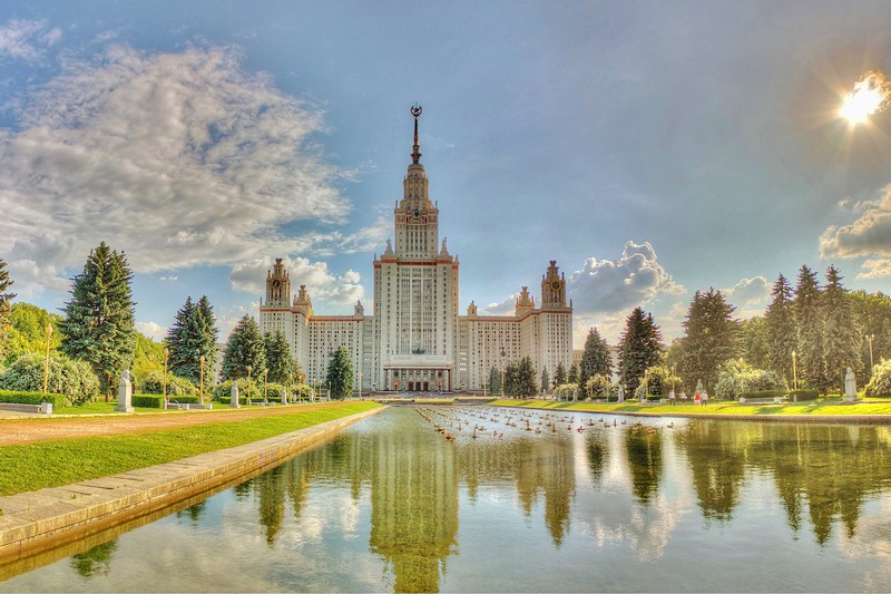 Moscow State University in Moscow, Russia