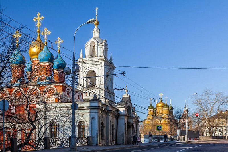 Ulitsa Varvarka in Moscow, Russia