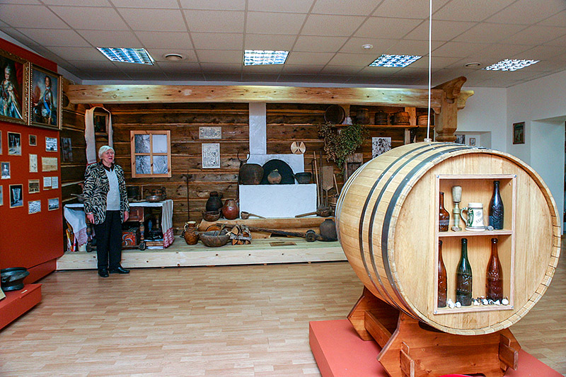 Exhibits of the Beer Museum at Stepan Razin Brewery in St Petersburg, Russia