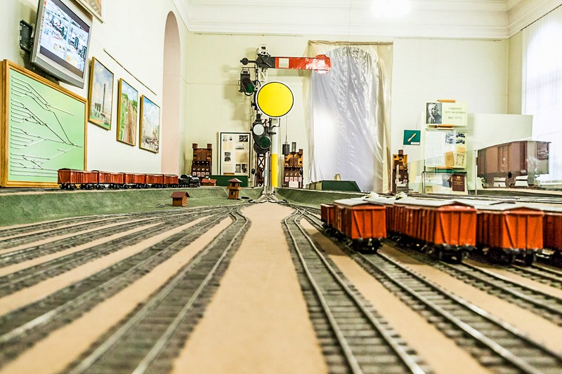 Models of engines and wagons in Saint-Petersburg, Russia