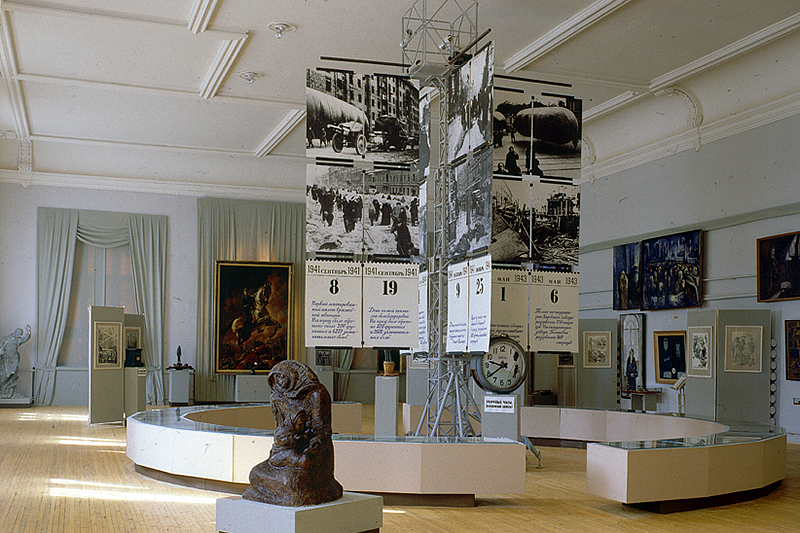Exhibits at the Museum of the Defense and Siege of Leningrad in Saint-Petersburg, Russia