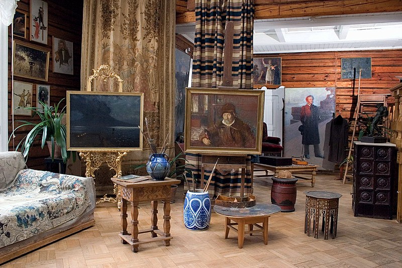 Exhibit at Penaty, artist Ilya Repin's estate near St Petersburg, Russia