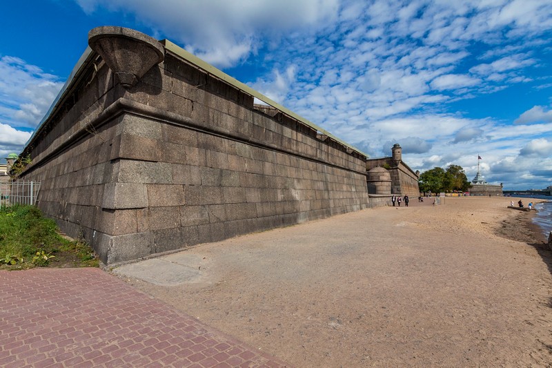 Trubetskoy Bastion at the Peter and Paul Fortress in St Petersburg, Russia