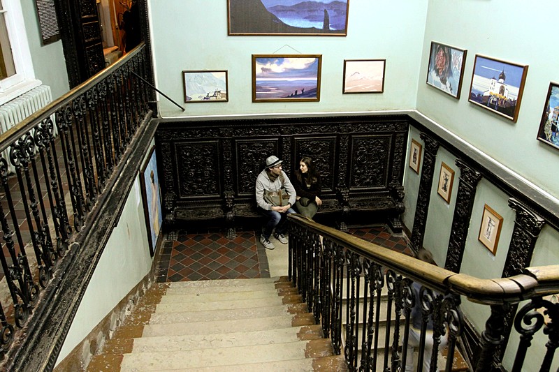 Inside Roerich Family Museum Institute in St Petersburg, Russia