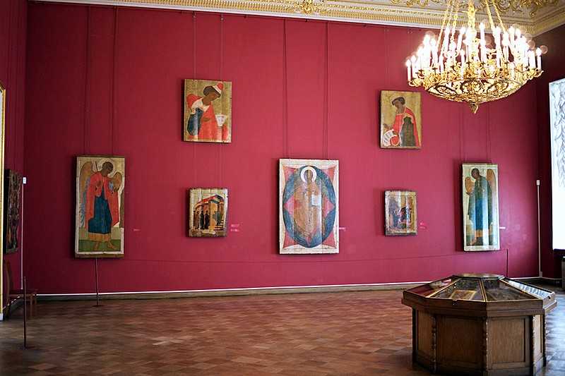 Ancient Icons in the Russian Museum in St Petersburg, Russia