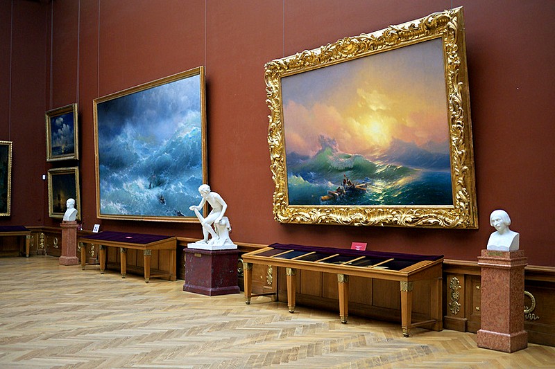 Masterpieces of the State Russian Museum in St Petersburg, Russia