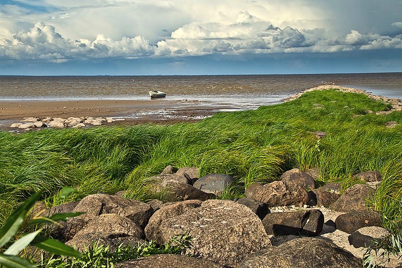 Lake Ilmen in Novgorod, Russia