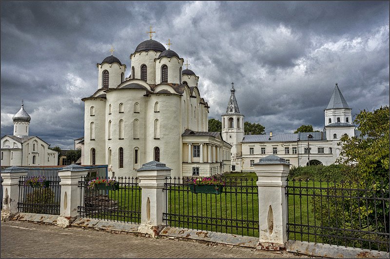 Yaroslav's Court in Novgorod, Russia