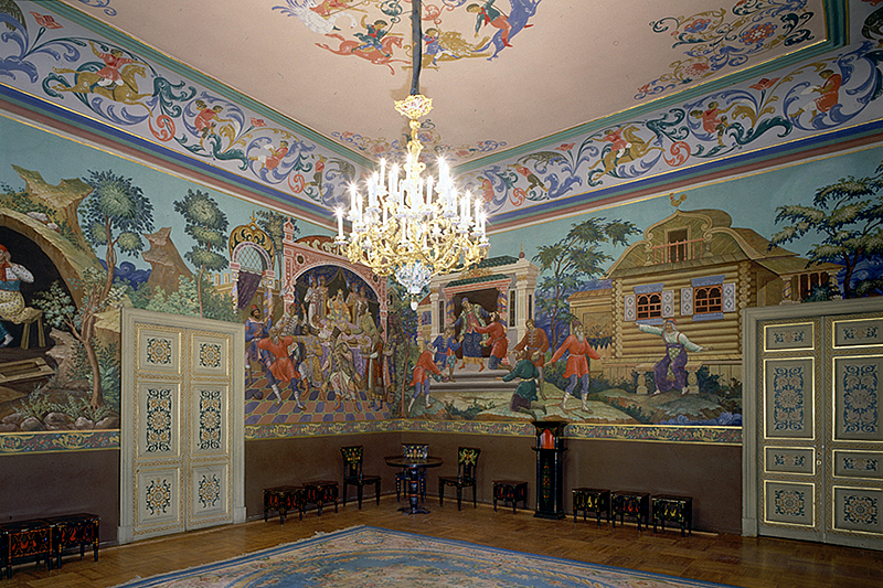 Interiors of Anichkov Palace in Saint Petersburg, Russia