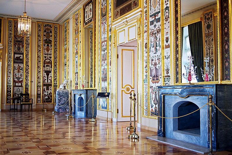 Interiors of the Stroganov Palace in St Petersburg, Russia