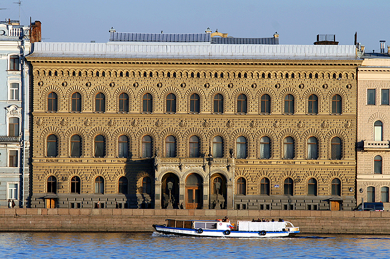 Palace of Grand Duke Vladimir Alexandrovich (House of Scientists) on Palace Embankment in Saint Petersburg, Russia