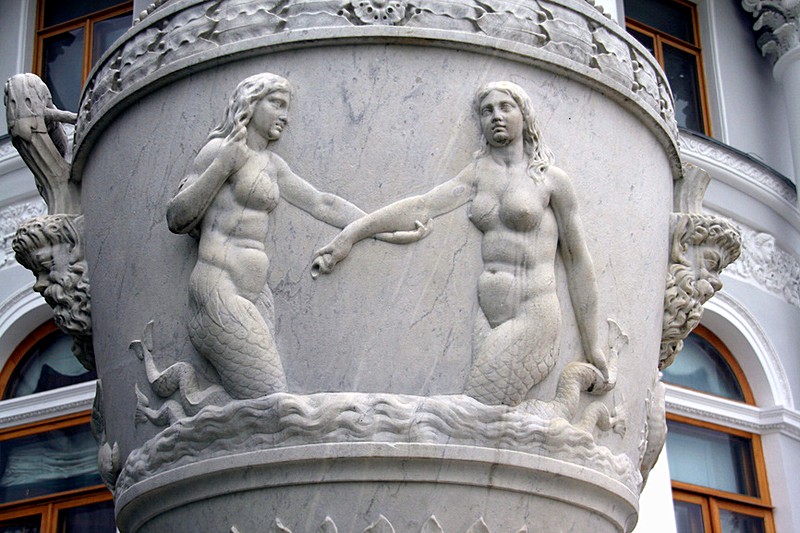 Detail of a vase at Yelagin Palace in Saint-Petersburg, Russia
