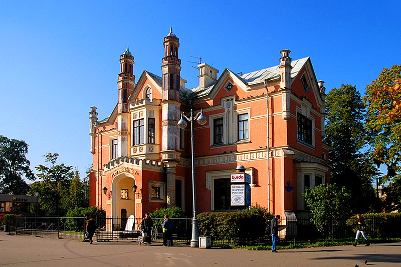 Former dacha of the Saltikov family next to Chernaya Rechka (Black River) in St Petersburg, Russia