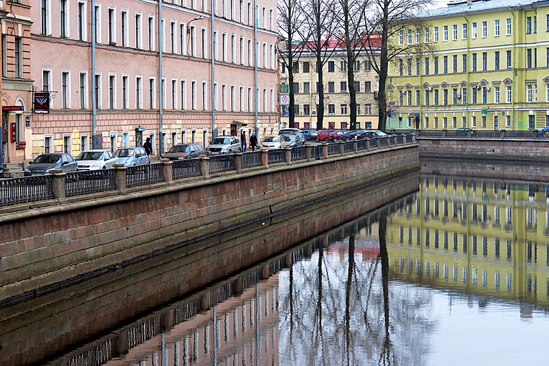 Poetic charm of the Griboedov Canal in St Petersburg, Russia