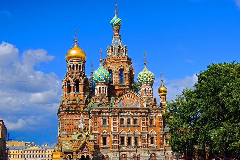 Church of Our Saviour on the Spilled Blood in St Petersburg, Russia