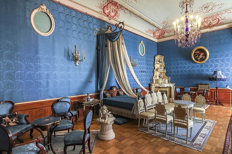 Interiors at Yusupov Palace on the Moyka River in St Petersburg, Russia