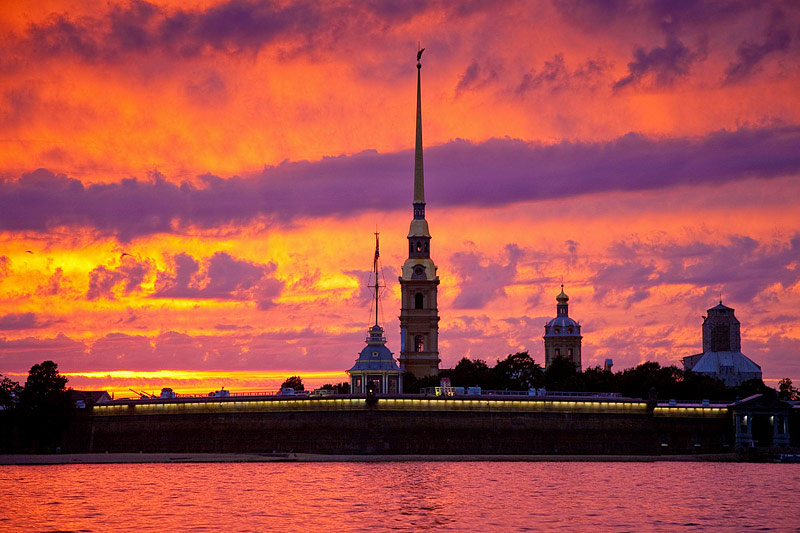 The Peter and Paul Fortress in St. Petersburg, Russia
