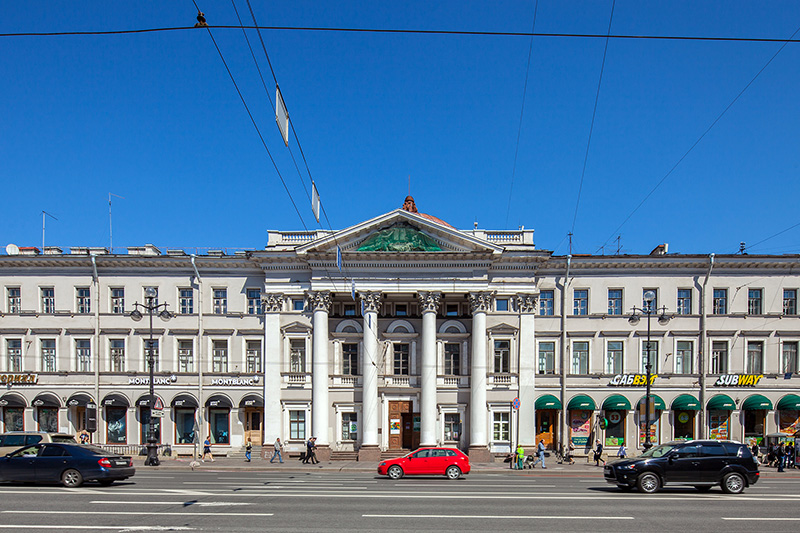 Former building of the Dutch Church, designed by Paul Jacot in St Petersburg, Russia