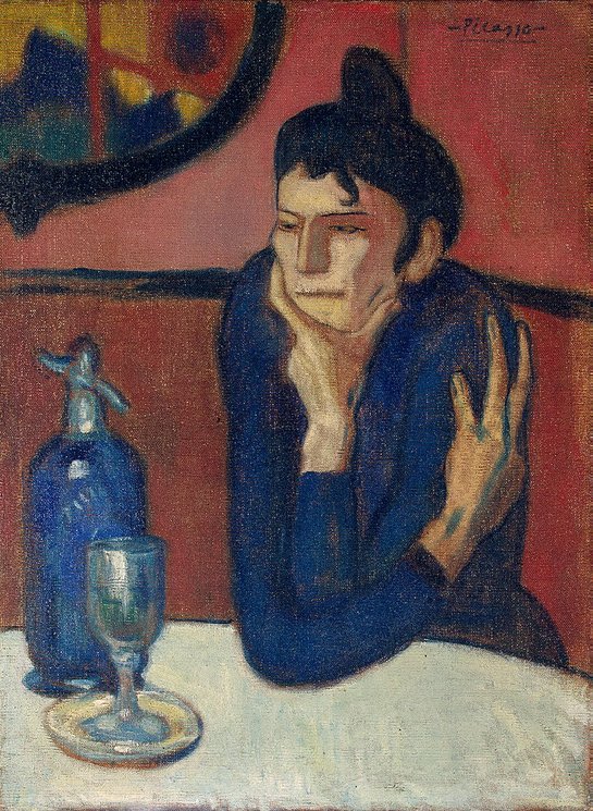 Absinthe Drinker by Pablo Picasso at the Hermitage in St. Petersburg, Russia